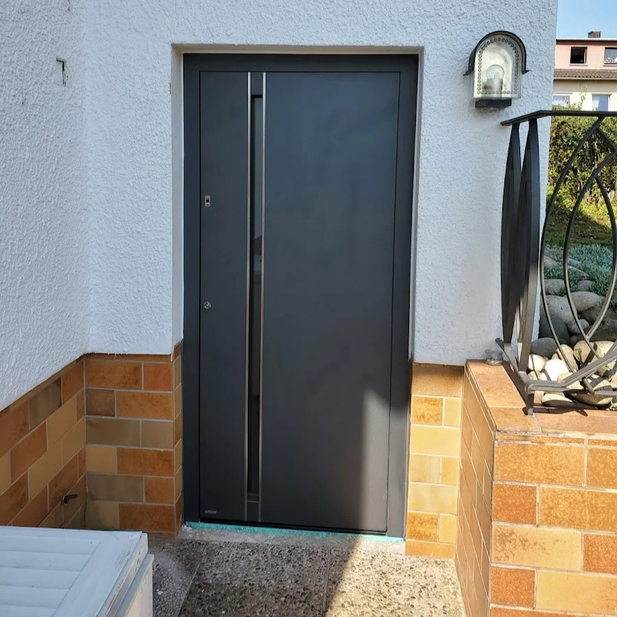 Pirnar Optimum · DB703 Eisenglimmer, zwei Edelstahlleisten, Altbau