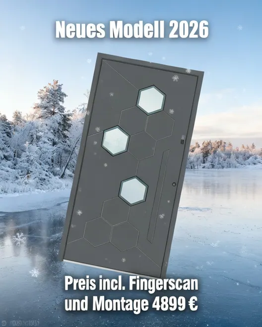 Haustüridee mit Fingerscan