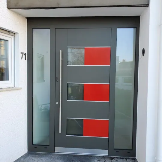 Inotherm AGE-Serie | Anthrazit und Rot mit zwei Seitenteilen + Codeschloss